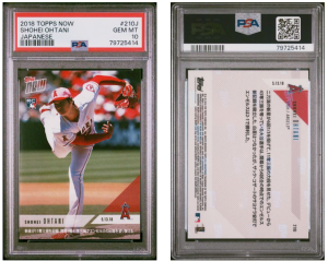 Shohei Ohtani Rookie PSA 10 Topps Now Japanese front